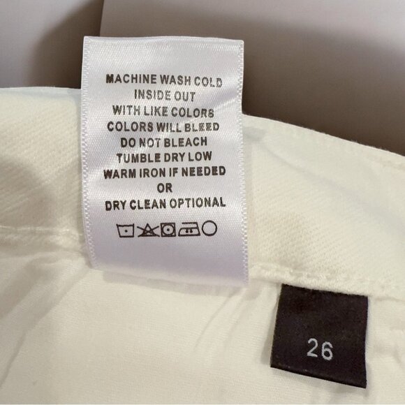 NWT Flying Monkey Denim Cotton Blend Medium High Raw Hem Flare Jeans - Picture 2 of 9